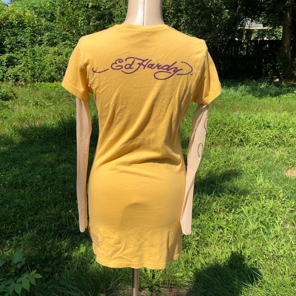 Sparkly Ed Hardy Tshirt Medium - Picture 3 of 4